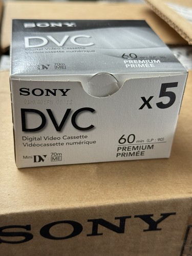 Sony dvm60prl minidv tapes - minidv,