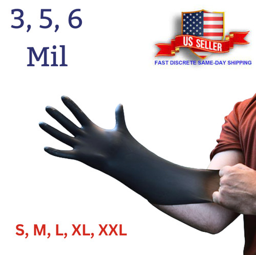 Black nitrile disposable - nitrile,