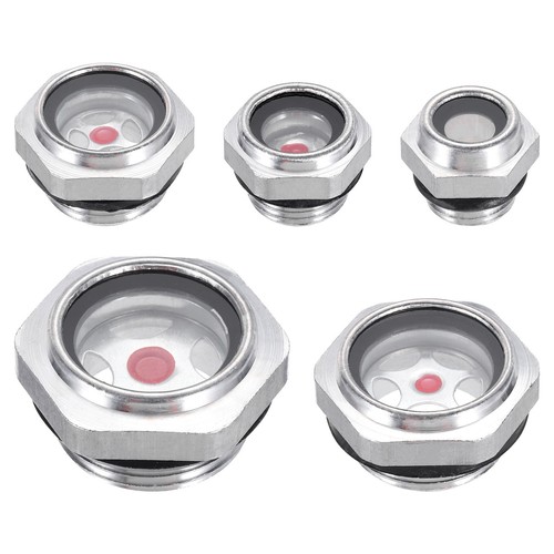 Oil sight glass 3 - glass, 3/8"