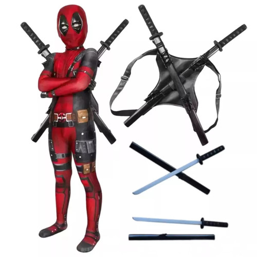 Deadpool kids cosplay costume - deadpool,