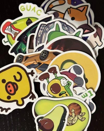 Lot random vinyl decals - vinyl, for