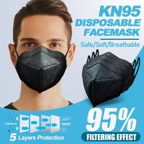 Pcs black kn95 protective - kn95,