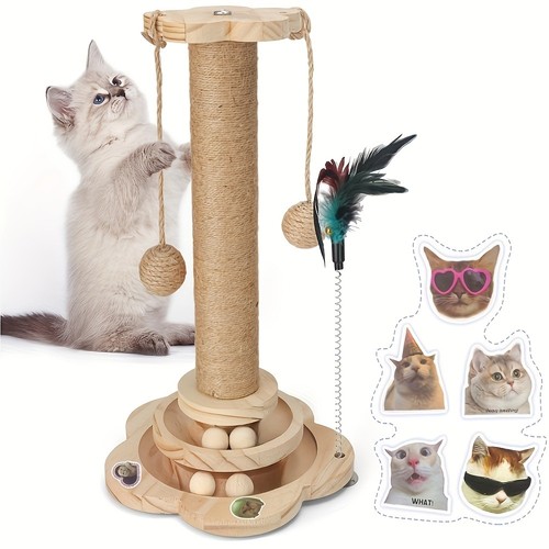 Cat scratching post - scratching,