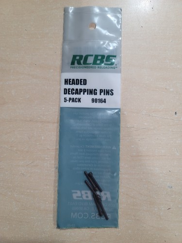 Rcbs headed decapping - pins,, 5